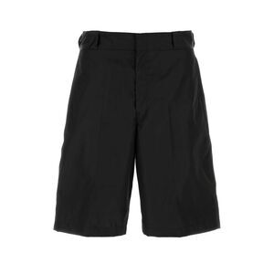 Prada Men Black Re-Nylon Bermuda Shorts